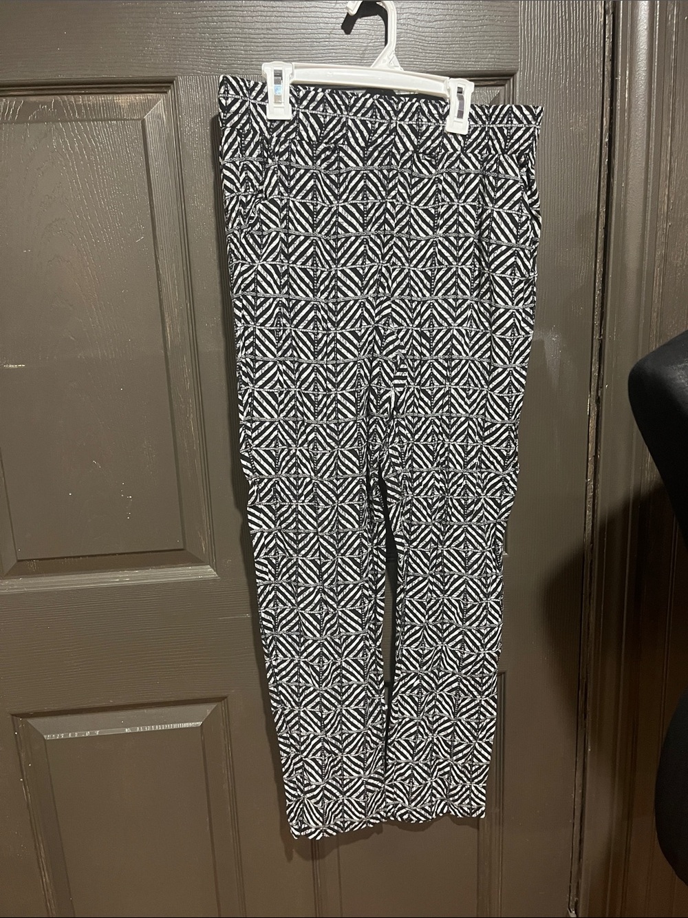 Cato Black and White Geometric Leggings